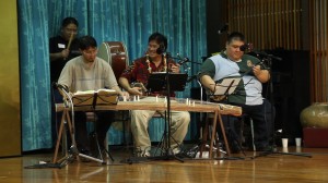 Ukwanshin Jiute/ musicians.  Derek Fujio, Scotty Moriyama, Norman Kaneshiro, Keith Nakaganeku